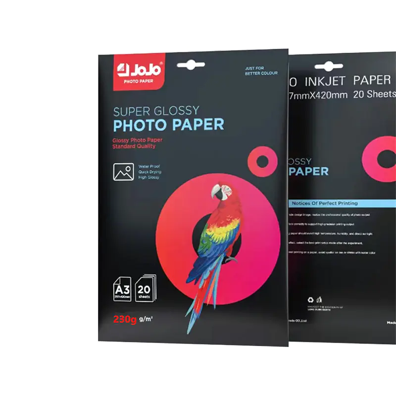 Información sobre el grosor y el uso del papel fotográfico A4 satinado de 135 g/m2