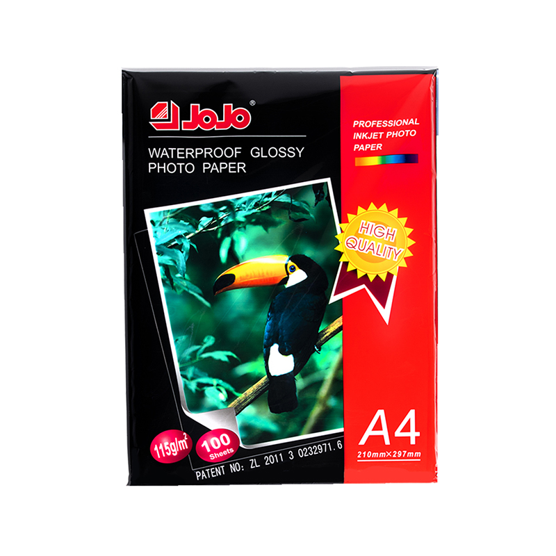 Papel fotográfico brillante impermeable A4 de una cara 115g
