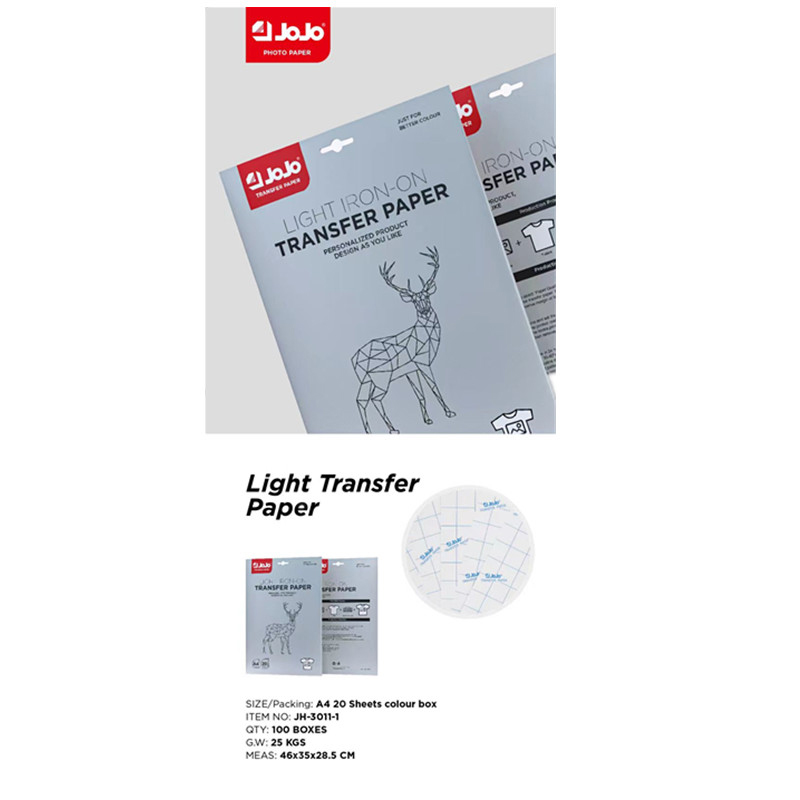 JH-3011-1 Papel de transferencia térmica de superficie lisa y colores vivos