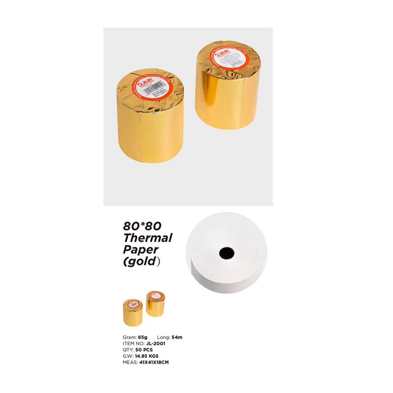 JL-2001 Papel térmico para notas de caja y toma de apuntes de 80*80mm